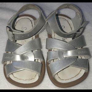 Silver salt water sandals